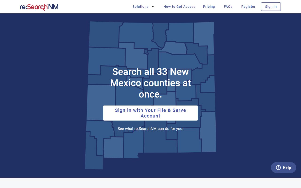 Grant County court records reSearchNM access portal
