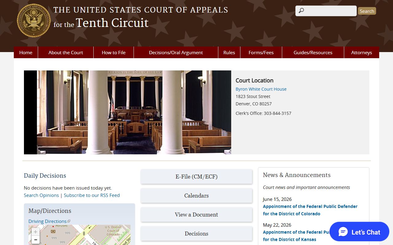 Grant County District Court federal appeals Tenth Circuit