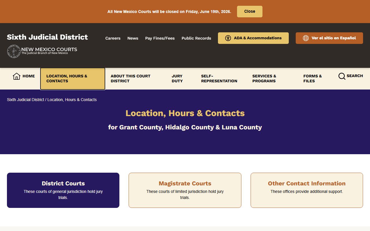 Grant County Court records courthouse contacts