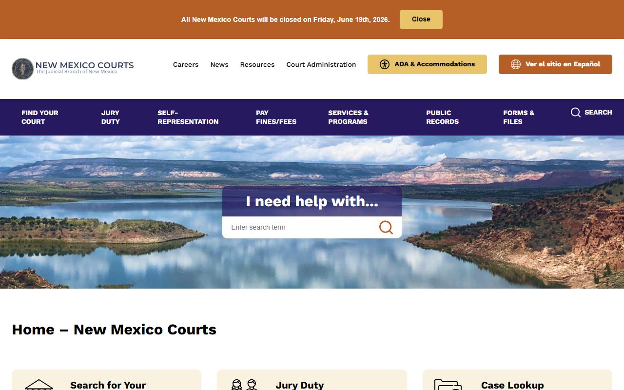 Grant County Court records New Mexico Courts homepage