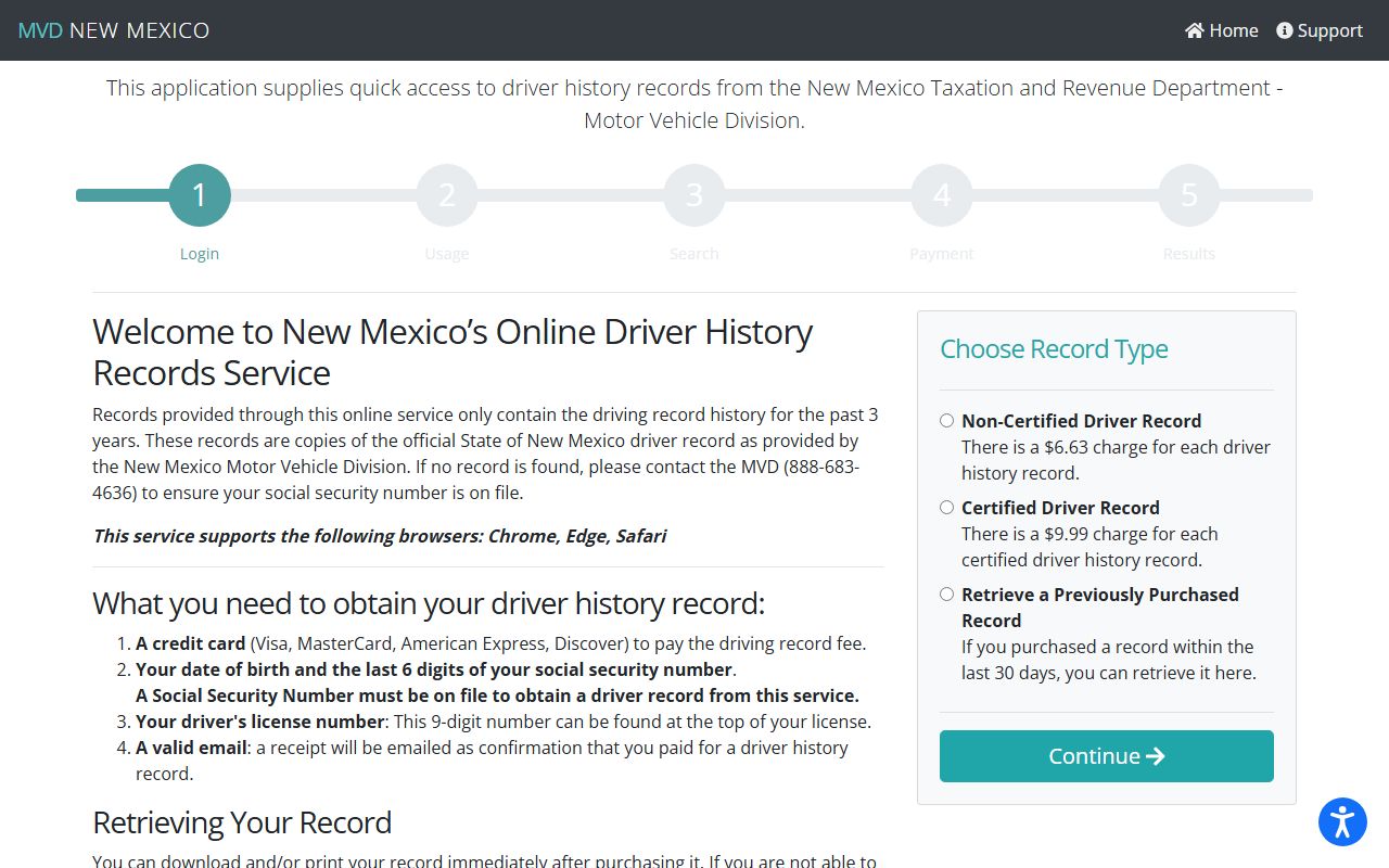 Grant County traffic court records MVD driver history portal